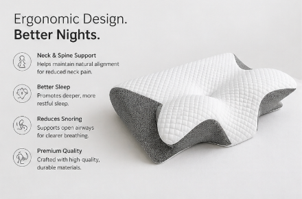 Ergonomic Neck Support Pillow